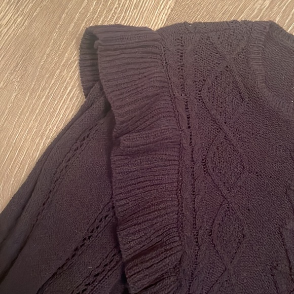 NWT beautiful navy blue  women’s Express Knit 🧶 long sleeve sweater - Picture 5 of 8